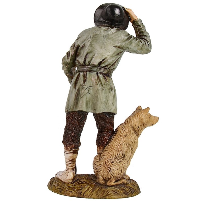 Viajero con perro 12 cm Landi Moranduzzo