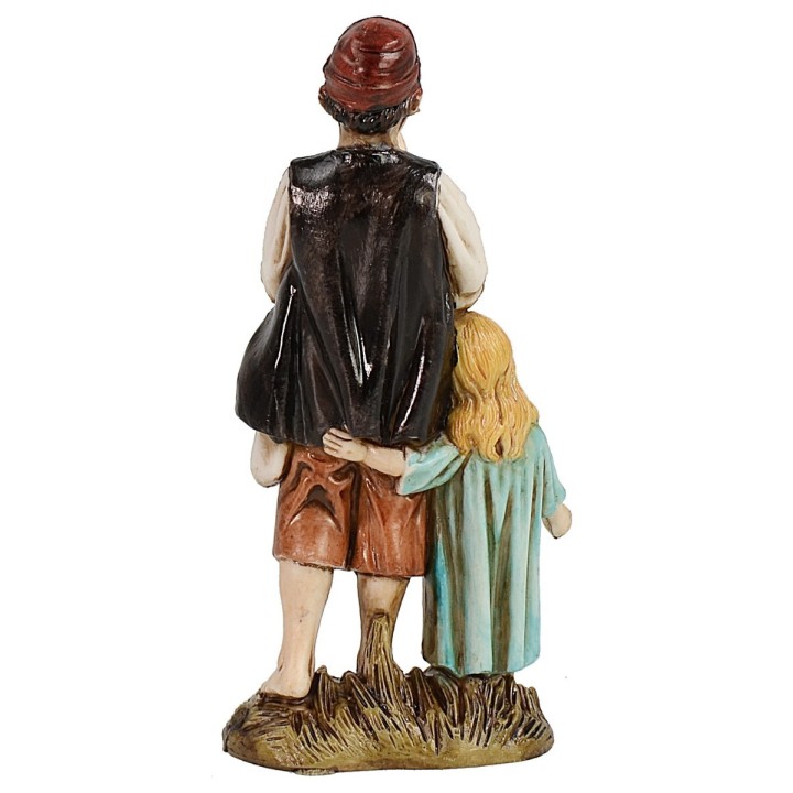 Niño y niña serie 12 cm Landi Moranduzzo