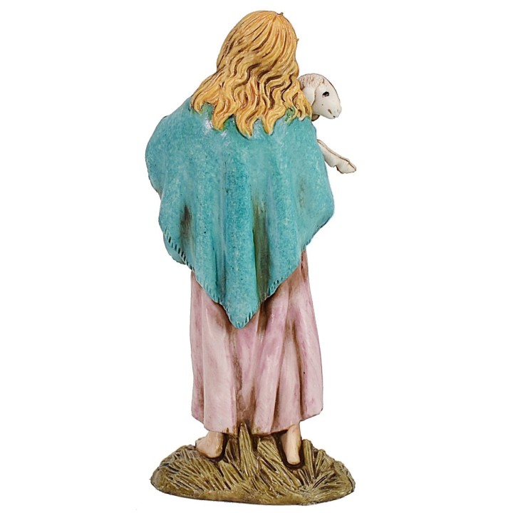Bambina con agnello serie 12 cm Landi Moranduzzo