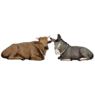 Ox and Donkey for statues 13 cm Landi Moranduzzo