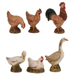 Set 6 farm animals series Landi cm 12-13