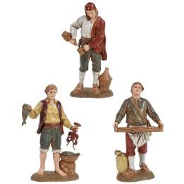 Conjunto de 3 estatuas Landi Moranduzzo de 12 cm