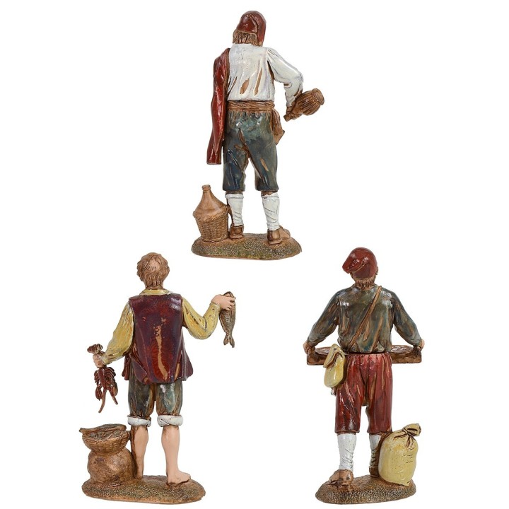 Set 3 statue Landi Moranduzzo 12 cm