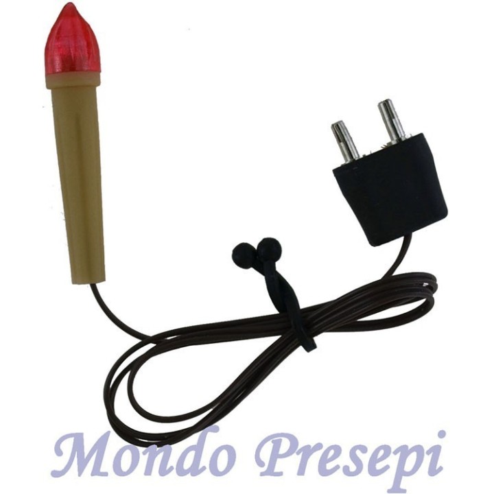 Fiaccola 4 cm funzionante a 3-3,5 volt