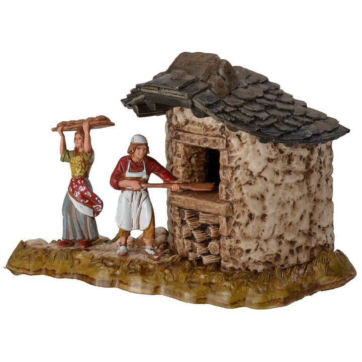 Fornaio con donna serie 6 cm Landi Moranduzzo