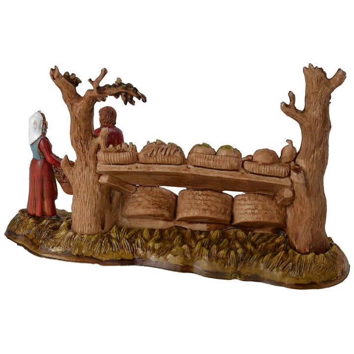 Fruttivendolo con donna serie 6 cm Landi Moranduzzo