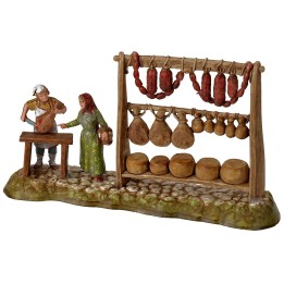 Butcher with woman series 6 cm Landi Moranduzzo