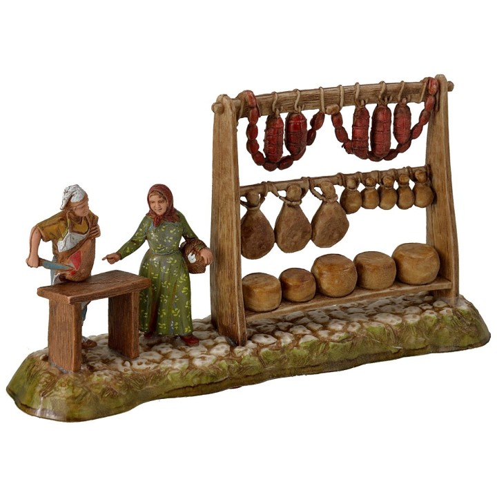 Salumiere con donna serie 6 cm Landi Moranduzzo