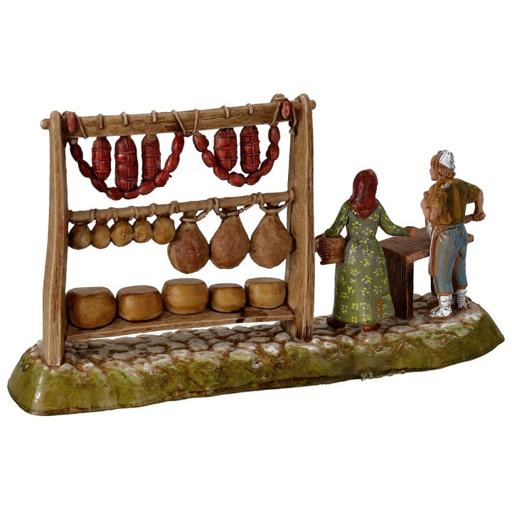 Salumiere con donna serie 6 cm Landi Moranduzzo