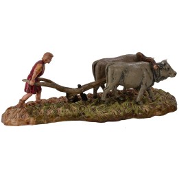 Campesino con arado serie 6 cm Landi Moranduzzo