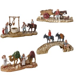 Juego de 4 grupos Landi Moranduzzo serie 6 cm