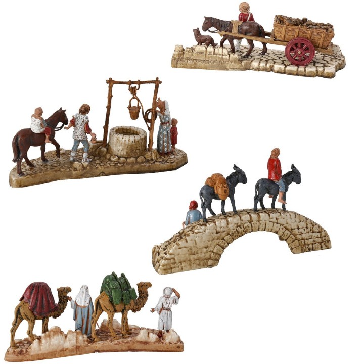 Juego de 4 grupos Landi Moranduzzo serie 6 cm