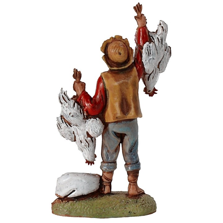 Vendedor de pollos y huevos serie 6 cm Landi Moranduzzo