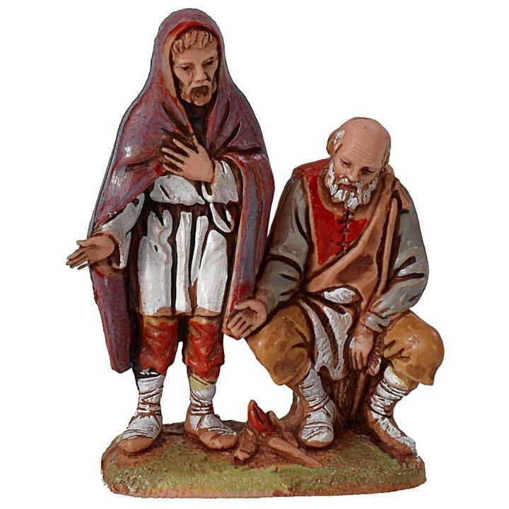 Due pastori al fuoco serie 6 cm Landi Moranduzzo