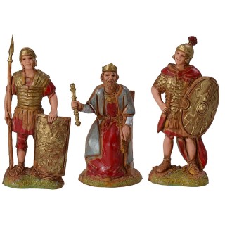 Re erode con 2 soldati romani serie 6 cm Landi Moranduzzo