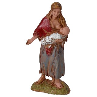 Mother with child 6 cm series Landi Moranduzzo
