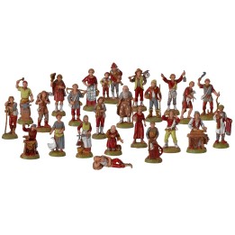 Set 24 statue Landi Moranduzzo serie 6 cm Statuine per presepe