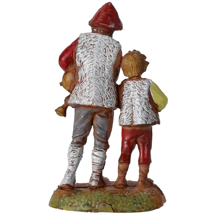 Coppia zampognari serie 6 cm Landi Moranduzzo