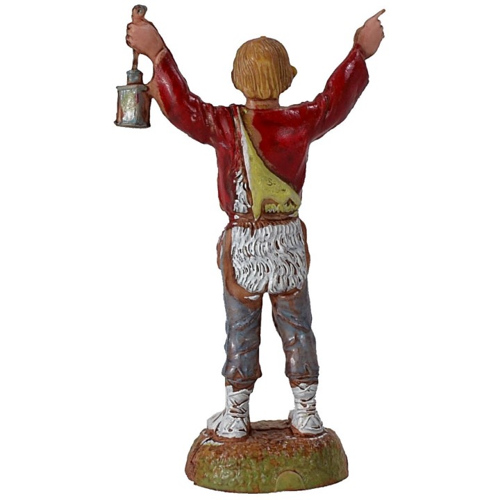 Uomo con lanterna serie 6 cm Landi Moranduzzo