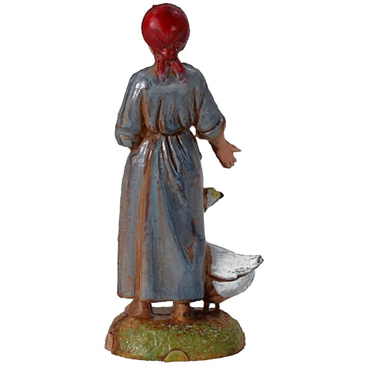 Donna con oca serie 6 cm Landi Moranduzzo