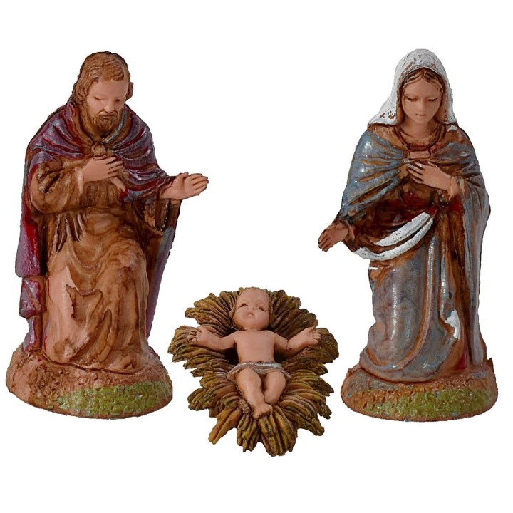 Nativity set 3 pcs 6 cm Landi Moranduzzo