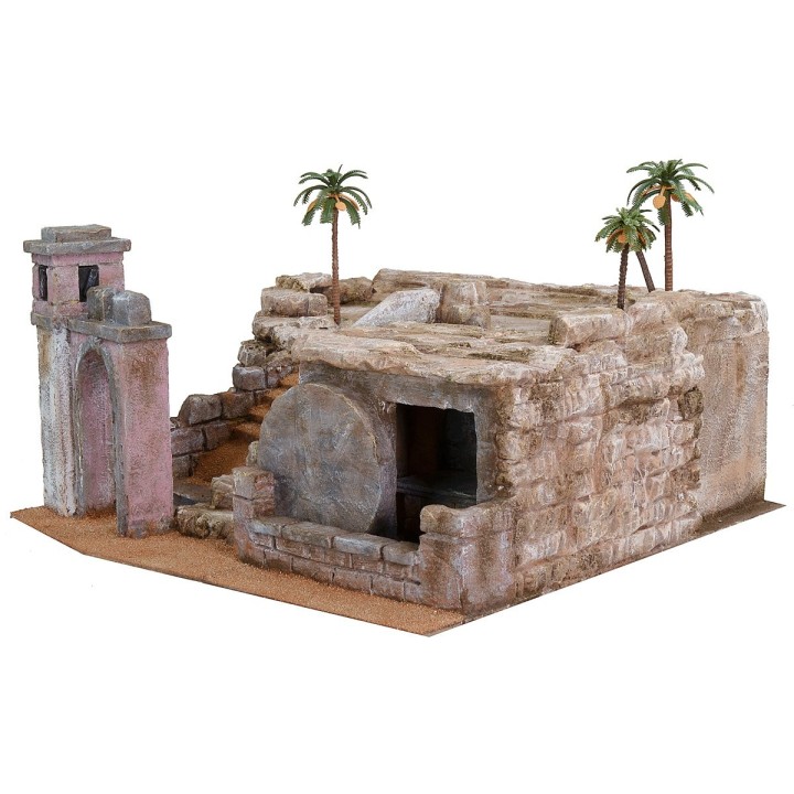 Pesebre de Pascua de 50x49x25 cm h