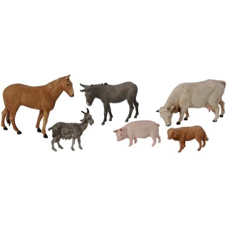 Set of 6 animals series 6 cm Landi Moranduzzo
