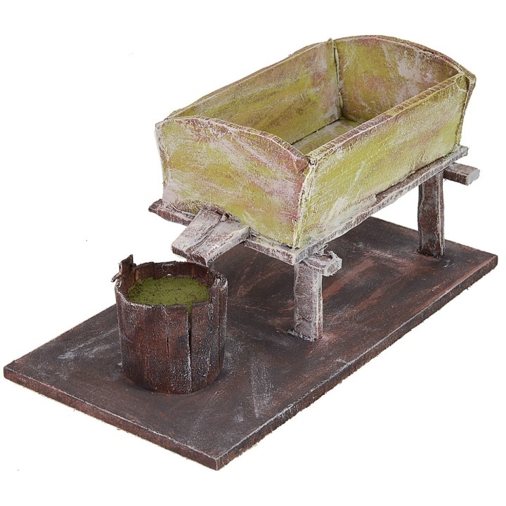 Vasca per pigiatura uva cm 18x9x8,5 h per statue 12 cm