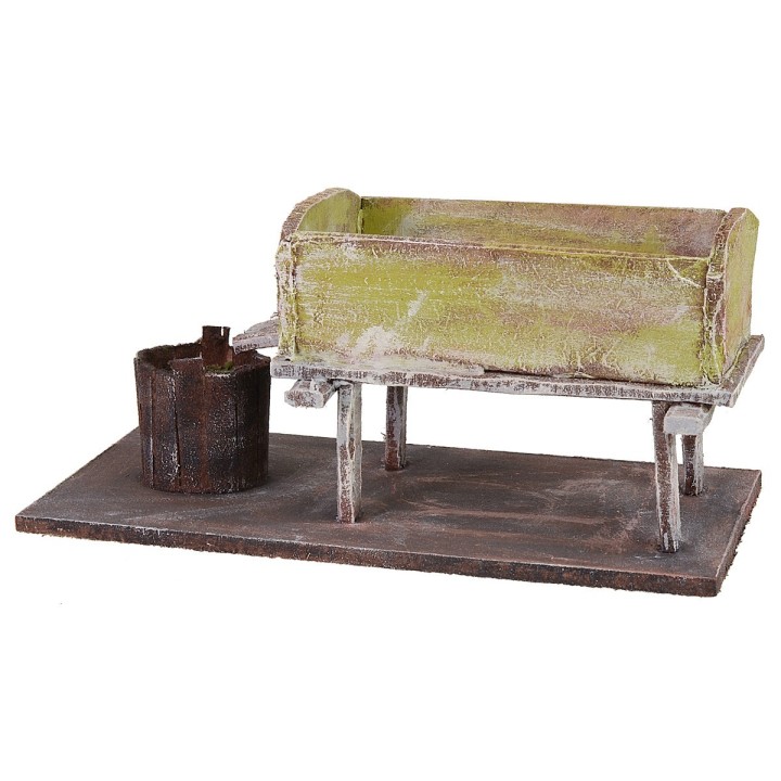 Grape pressing tub cm 18x9x8,5 h for 12 cm statues
