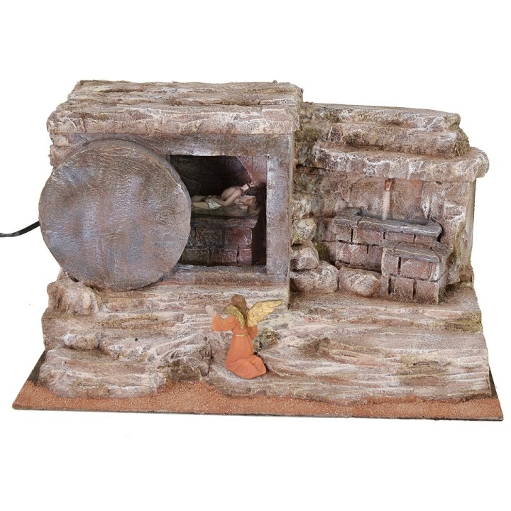 Sepulcher with fountain 39x29x25 h