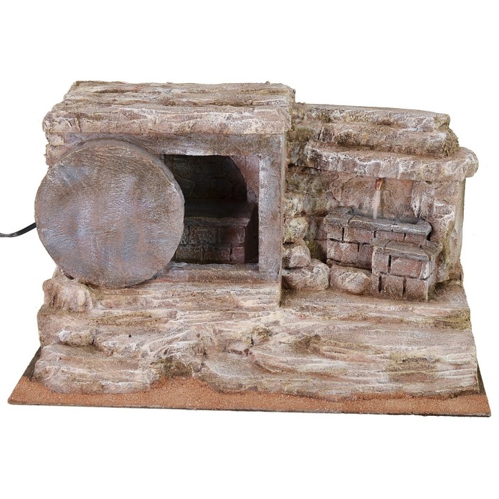 Sepulcro con fuente 39x29x25 h