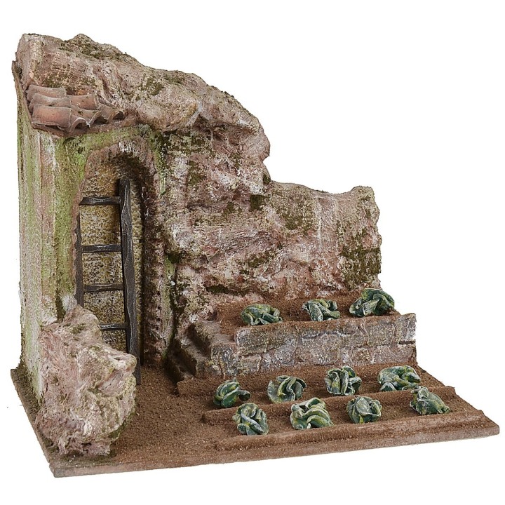 Campo con ensalada cm 24x17,5x21 h