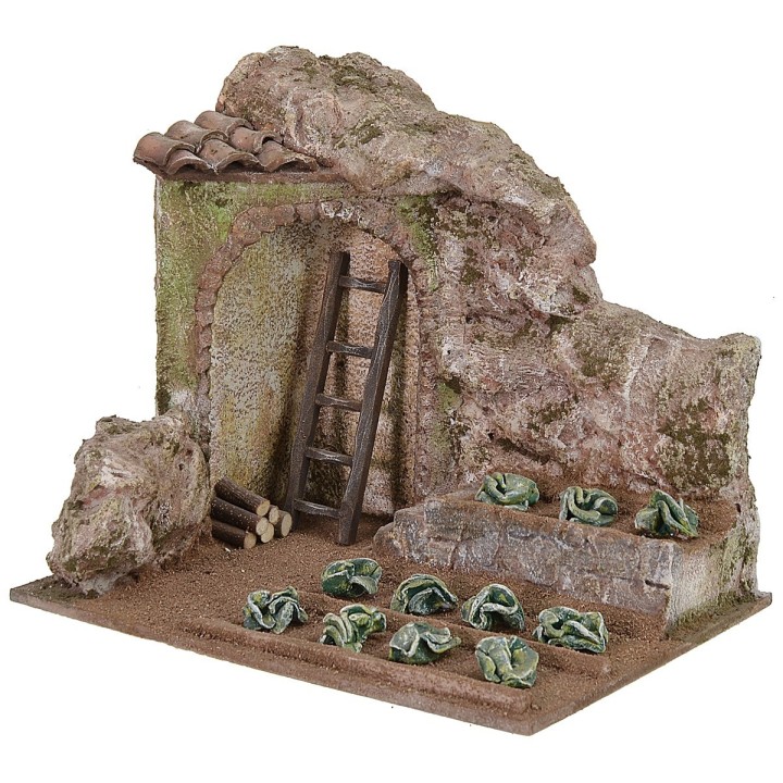 Campo con ensalada cm 24x17,5x21 h