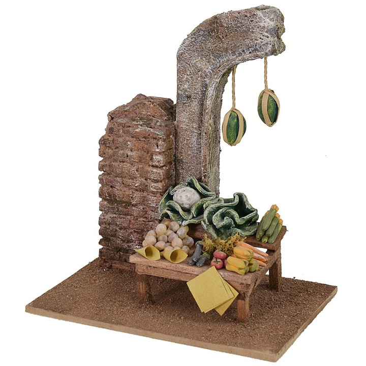 Ambientazione del fruttivendolo cm 17,5x12x19,5 h