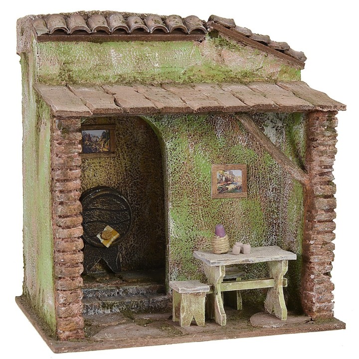 Tavern with cellar cm 24x18x25 h