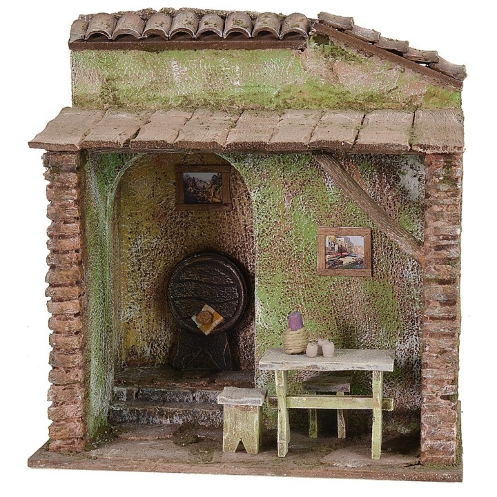 Tavern with cellar cm 24x18x25 h