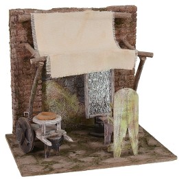 Ambientación para barbería cm 24x17,5x22 h