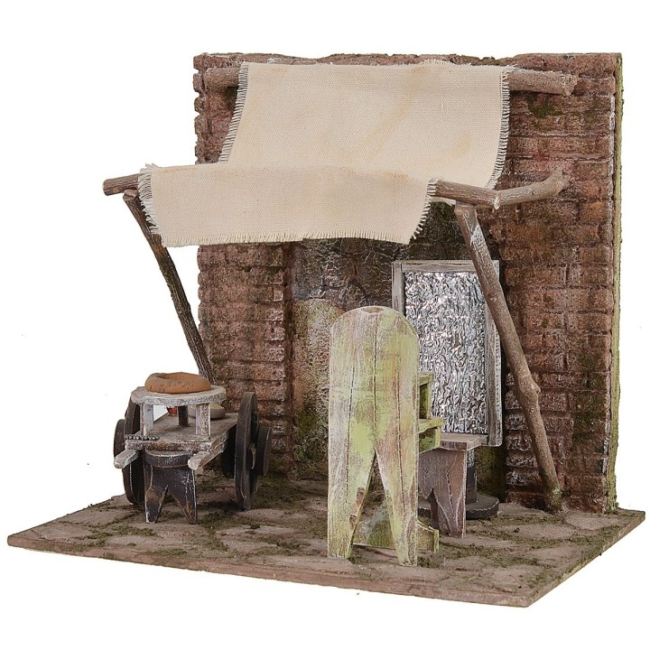 Ambientazione per barbiere cm 24x17,5x22 h