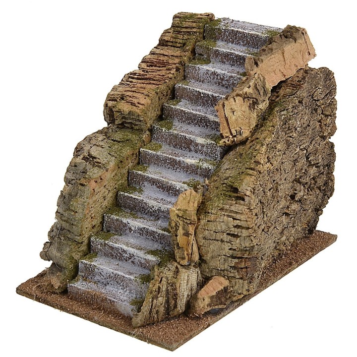 Escalera para belén de 11,5x17,5x13,5 cm h