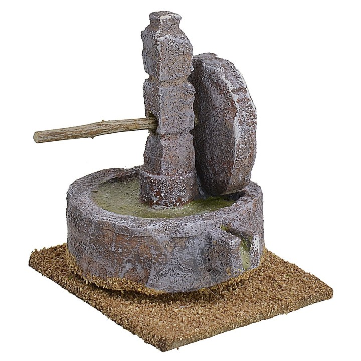 Stone grinder for nativity scene cm 8x6x8 h