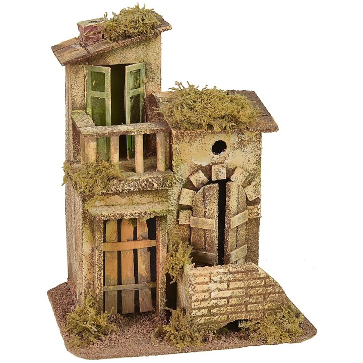 House with terrace cm 19x16x23 h