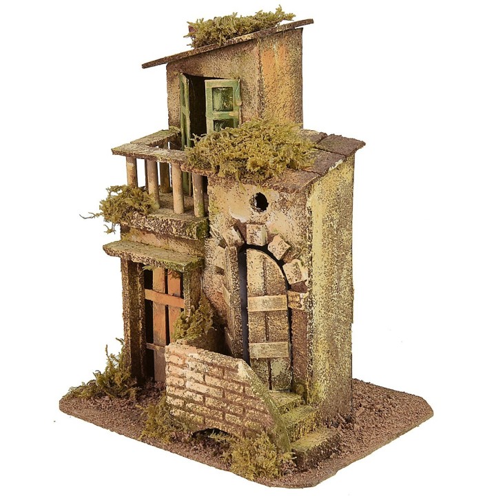 House with terrace cm 19x16x23 h