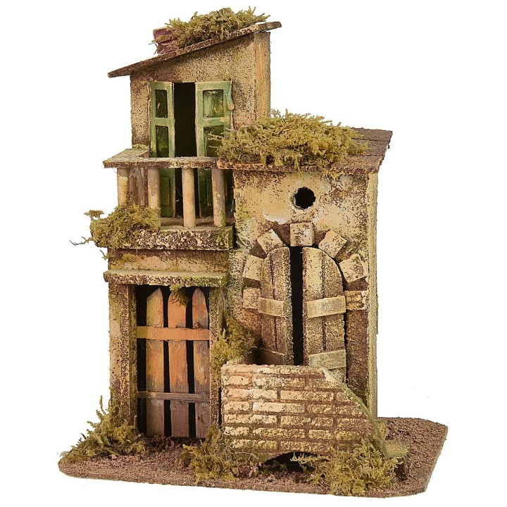 House with terrace cm 19x16x23 h