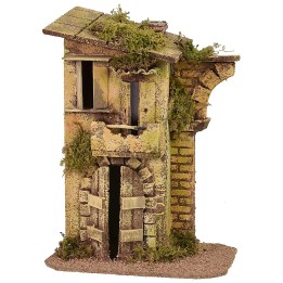 House with arch ruins cm 17x12,5x24 h