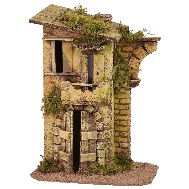 Casa con ruina de arco de 17x12,5x24 cm h