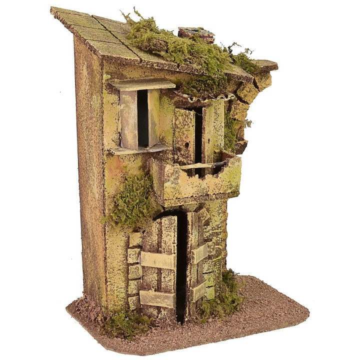 Casa con ruina de arco de 17x12,5x24 cm h