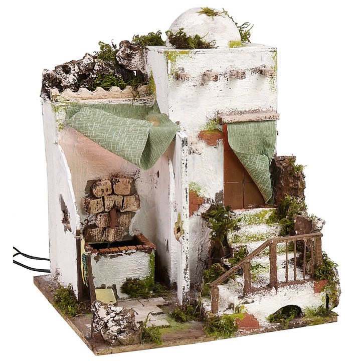 Arab house illuminated with functioning fountain cm