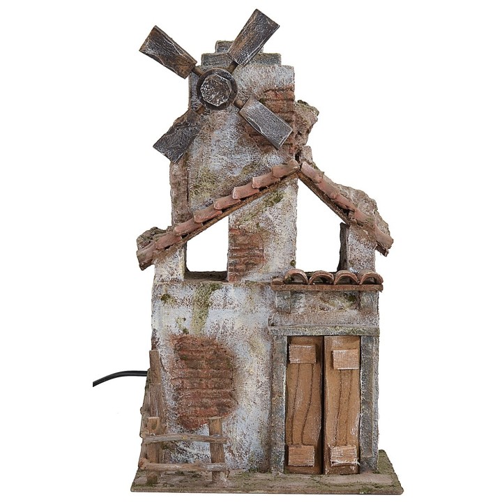 Mulino a vento funzionante cm 19,5x14,5x36,5 h
