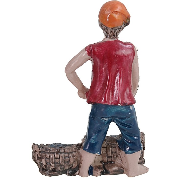 Fishmonger 9 cm in resin