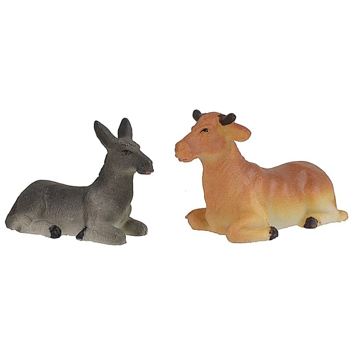 Natividad 5 figuras serie 8 cm en resina